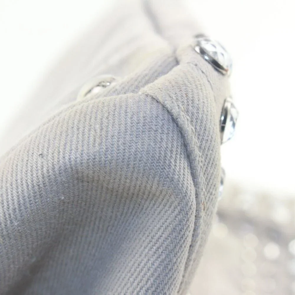Prada Grey Jeweled Crystal 2way Tote 2PR1129K